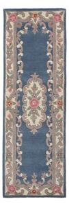 Modra volnena preproga Flair Rugs Aubusson, 67 x 210 cm