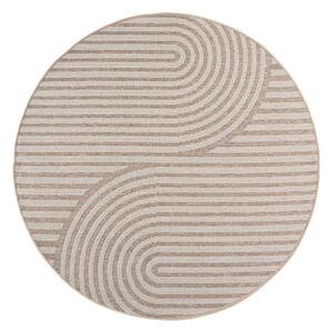 Bež okrogla notranja in zunanja preproga ø 80 cm Desert 1301 – Ayyildiz Carpets