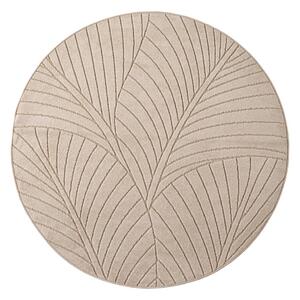 Bež okrogla notranja in zunanja preproga ø 80 cm Nova 1203 – Ayyildiz Carpets