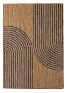 Črna/rjava notranja in zunanja preproga 140x200 cm Mira 1453 – Ayyildiz Carpets