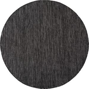 Črna okrogla notranja in zunanja preproga ø 80 cm Mira 1450 – Ayyildiz Carpets