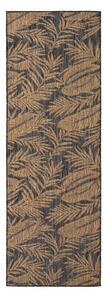 Črn/rjav zunanji in notranji tekač 80x250 cm Mira 1451 – Ayyildiz Carpets