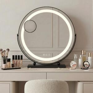 Stensko ogledalo LED MAKE-UP Black 40 cm