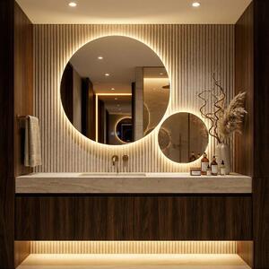 Stensko ogledalo LED R-9045 90cm + 45cm