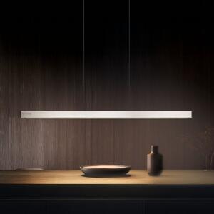 Trio Lighting LED viseča svetilka Donegal, nikljevo barva, dolžina 150 cm, CCT, zatemnjen, Kovinska, Dnevna soba / jedilnica, Kovina, Sodobni