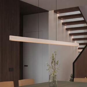 Trio Lighting LED viseča svetilka Donegal, bež barva, dolžina 150 cm, CCT, zatemnjen, Bež, Dnevna soba / jedilnica, Kovina, Sodobni