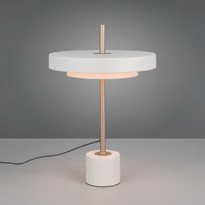 Trio Lighting LED namizna svetilka Keaton, svetlo siva, višina 45 cm, kovina, CCT, zatemnjen, Siva, Dnevna soba / jedilnica, Kovina
