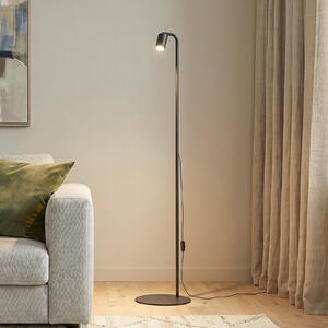 TK Lighting Stojna svetilka Nex, črna, kovina, višina 140 cm, GU10, Črna, Dnevna soba / jedilnica, Kovina
