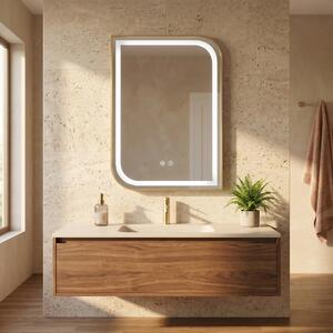 Stensko ogledalo LED ZONE 80X60 GOLD BRUSH