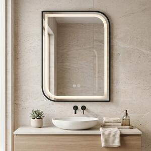 Stensko ogledalo LED ZONE 70X50 BLACK