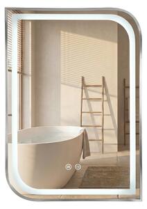 Stensko ogledalo LED ZONE 70x50 BRUSH NICKEL