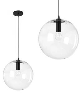 Steklena viseča stropna svetilka Lassi 25 cm APP307-1CP Black