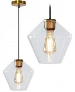 Steklena stropna svetilka APP440-1CP Transparent