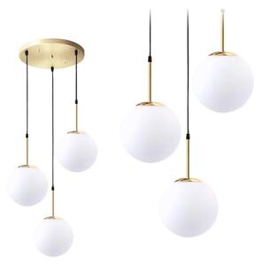 Steklena krogla obesek svetilka Milky APP656-3CPR Gold