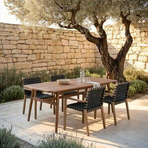 Bessagi Garden Vrtna Miza Nicola, Barva Oreha, 160-200x90