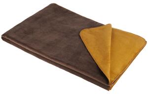 DEKORATIVNA ODEJA DE VELA 150/200 cm rjava, rumena