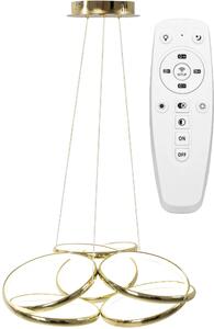 Sodobna stropna svetilka LED + PILOT APP794-CP Flat Gold