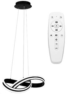Sodobna stropna svetilka LED + PILOT APP817-CP Black