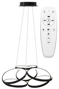 Moderna stropna svetilka LED + PILOT APP793-CP FLAT Black