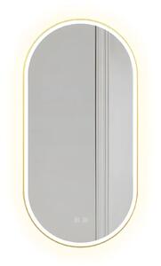 Ogledalo LED OVL 50x100cm Brush Gold