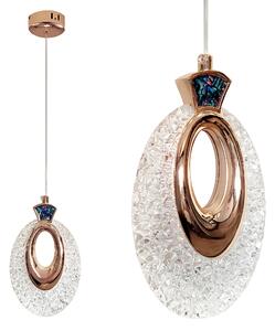 Viseča Kristalna Svetilka LHJ109-1CP LIGHT ROSE GOLD