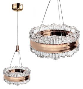 Viseča Kristalna Svetilka LED LHJ099-CP GOLD