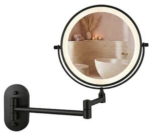 Stensko ogledalo LED Glow Black
