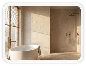 Stensko ogledalo LED 80x60cm TOP-3