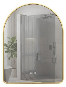 Stensko ogledalo LED 80x60cm CAMLOT Brush Gold