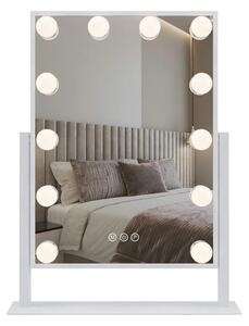 Stensko ogledalo LED HOLLYWOOD White 30x40