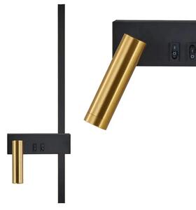 Stenska svetilka APP1439-2-W LEFT BLACK GOLD