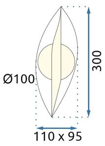 Stenska svetilka LED G031-W Gold
