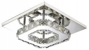 Kvadratna kristalna stropna svetilka Plafond Glamour 8W APP406-C