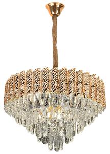 Obesna svetilka s kristali G054-CP 50cm GOLD
