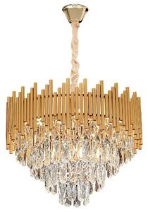 Obesna svetilka s kristali G062-CP 50CM GOLD