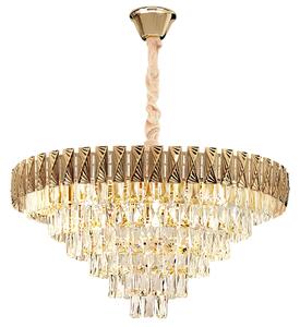 Obesna svetilka s kristali G061-CP 80CM GOLD