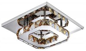 Kvadratna kristalna stropna svetilka Plafond Glamour 8W APP405-C