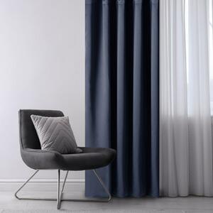 AmeliaHome zavese Blackout Oxford Pleat indigo ,140 x 245 cm