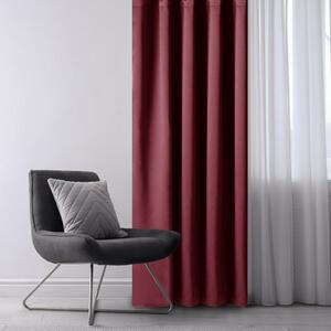 AmeliaHome zavese Blackout Oxford Pleat burgundska, 140 x 245 cm