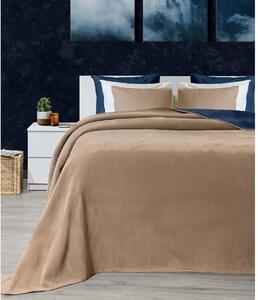 Odeja Twin rjava in modra, 150 x 200 cm, 200 x 220 cm