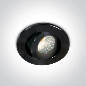 VGRADNA LED SVETILKA/1W-350mA/3W-700mA/3000K/200lm/40° IP20 ZATEMNJENA ČRNA DM11103B/B/W