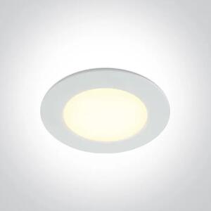 VGRADNA LED SVETILKA 6W/3000K/415lm/fi.85mm/IP65/BELA DM10106P/W/W