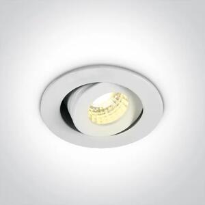 VGRADNA LED SVETILKA/1W-350mA/3W-700mA/3000K/200lm/40° IP20 ZATEMNJENA BELA DM11103B/W/W