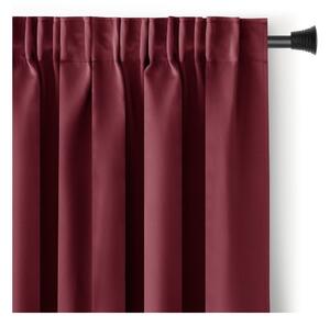 Bordo rdeča zavesa za delno zatemnitev 140x245 cm Kierra – Restilo