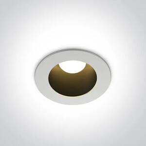 VGRADNA LED SVETILKA/8W/3000K/560lm/60°/230V TEMNO BELA DM10108ED/W/B/W
