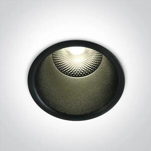 VGRADNA LED SVETILKA/15W/3000K/1275lm/24°/230V ČRNA DM10115FD/B/W