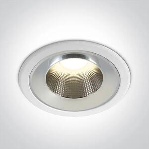 VGRADNA LED SVETILKA 25W/2125lm/3000K/IP54 fi235mm BELA DM10125TD/W/W
