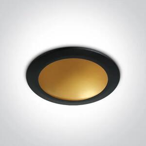 VGRADNA SVETILKA TEMNA LED 16W WW IP20 230V ČRNA DM10116FD/B/BS