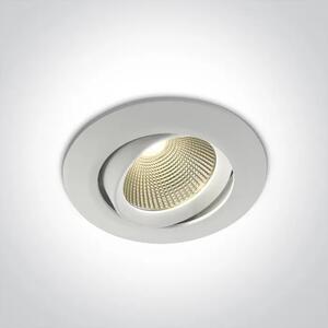 VGRADNA LED SVETILKA/12W/3000K/1100lm/38°/700mA ZATEMNJENA BELA DM11112/W/W
