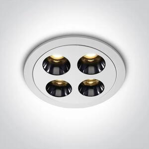 VGRADNA LED SVETILKA 10W WW IP20 38deg 230V TEMNO BELA DM10110H/W/W
